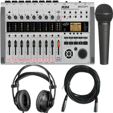 Zoom R24 Multi-Track Recorder, Interface, Controller, and Sampler + Behringer XM8500 Microphone Kit