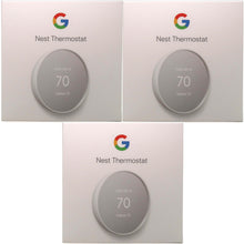 3 Units Google Nest Smart Programmable Wifi Thermostat for Home Snow