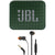 JBL GO 2 Portable Wireless Waterproof Speaker (Moss Green) with JBL T110 in Ear Headphones Black